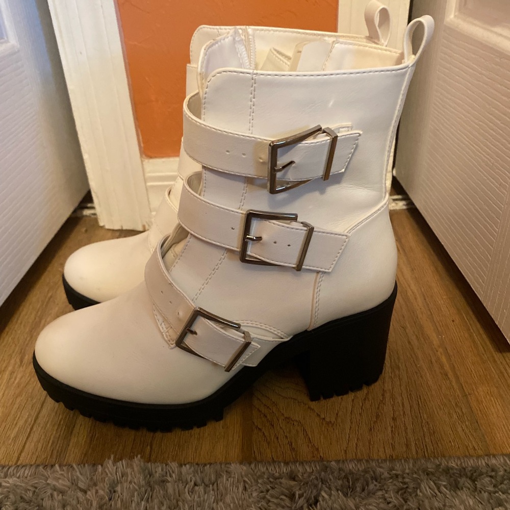Buckled booties